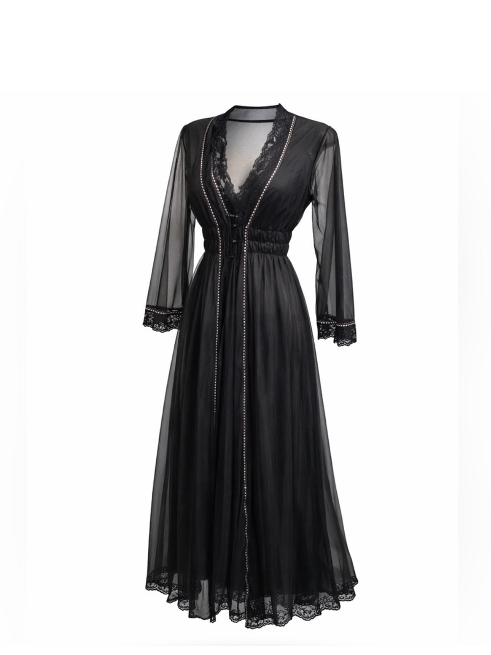 Vintage 60’s-70’s peignoir set slip robe